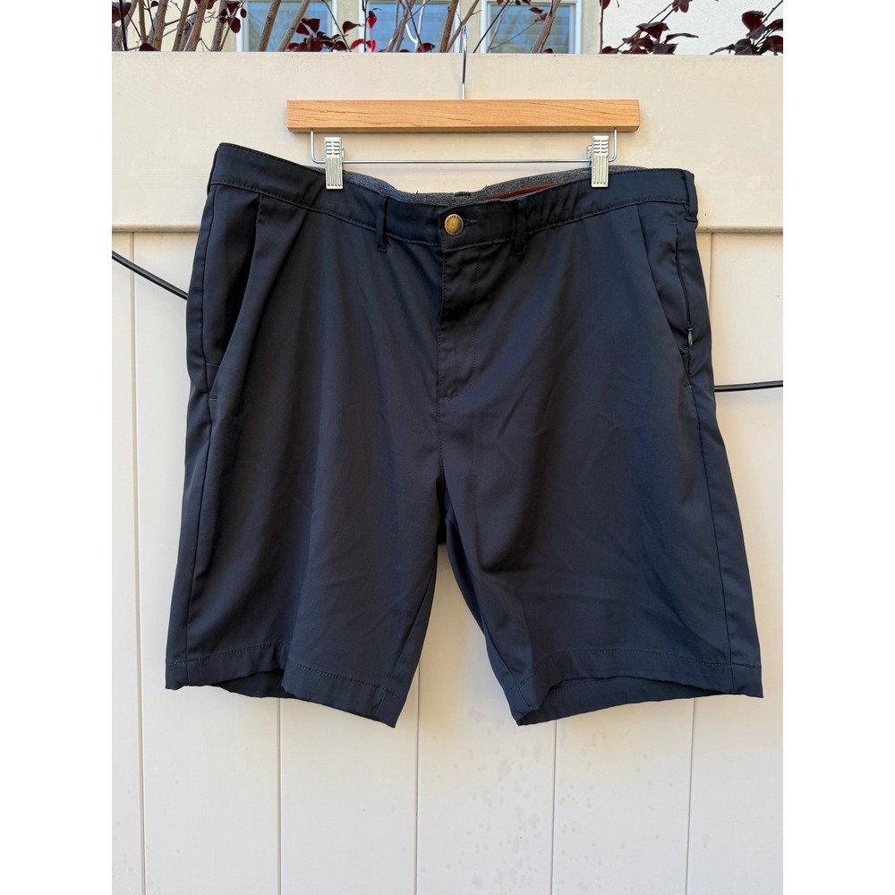 Jachs NY Performance Shorts Mens Black Stretch Golf Casual Flat Front 1563023